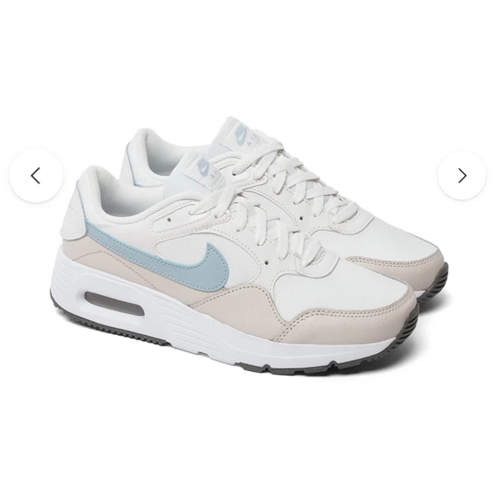 Nike Women's White and Blue Sneakers